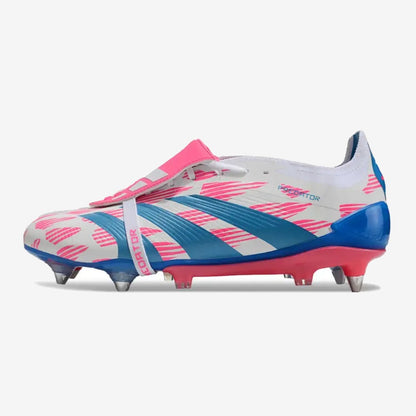 Predator Elite Fold-over Tongue SG Reemergence - Blanc/Bleu/Rose
