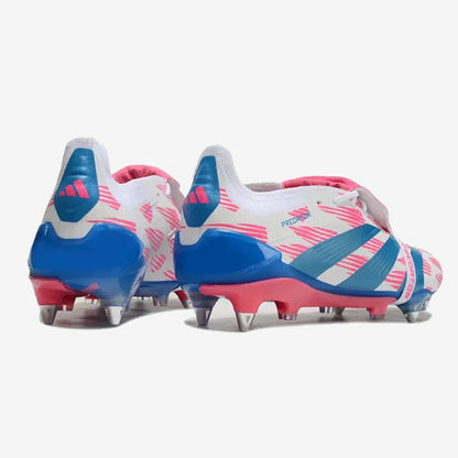 Predator Elite Fold-over Tongue SG Reemergence - Blanc/Bleu/Rose