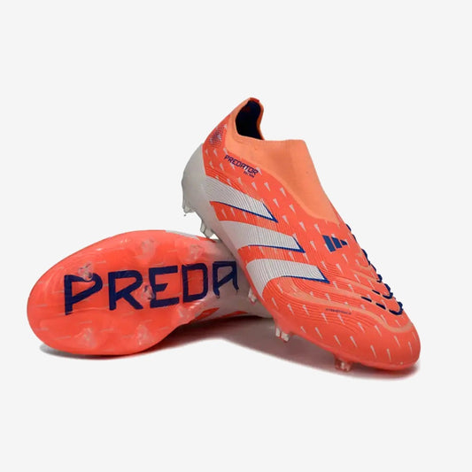 PREDATOR ELITE LACELESS FG CORAL BLAZE - CORAL/BLANC/BEAM ORANGE — Adidas