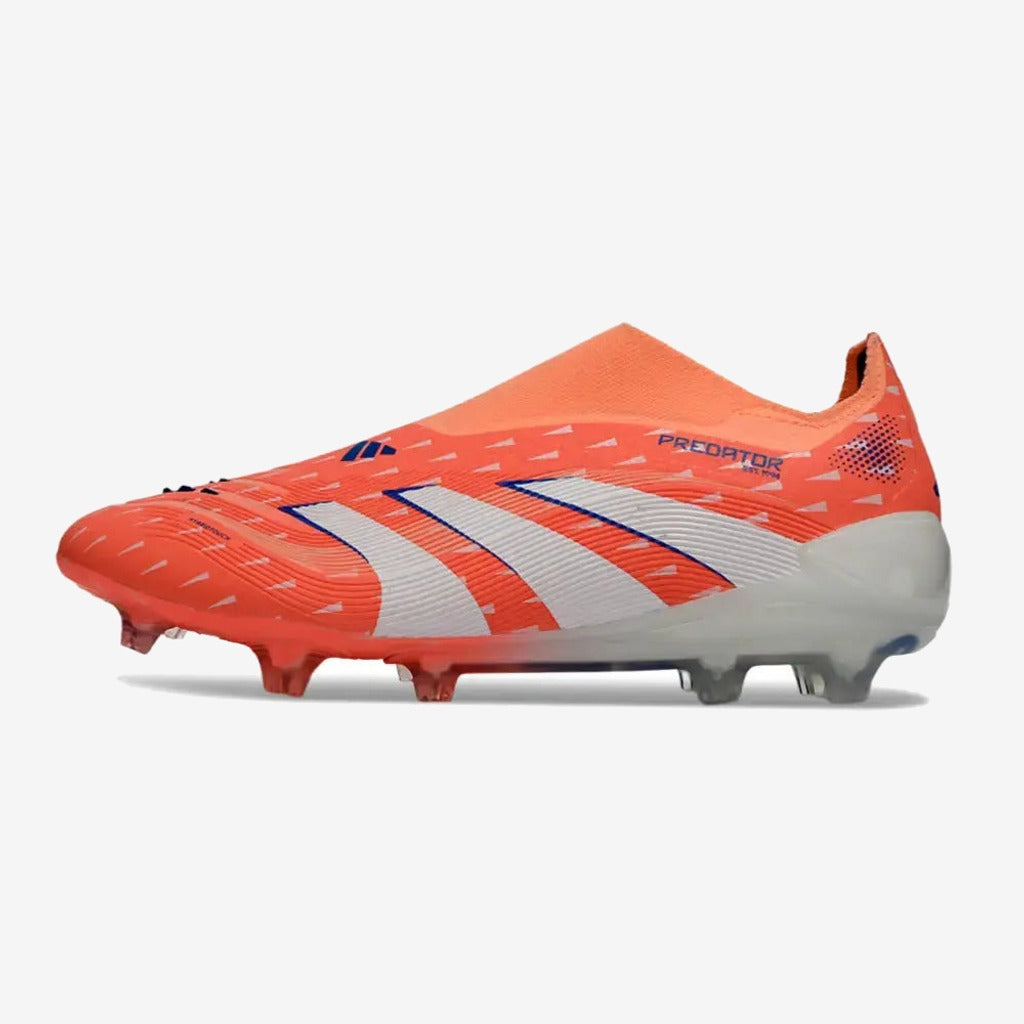 PREDATOR ELITE LACELESS FG CORAL BLAZE - CORAL/BLANC/BEAM ORANGE