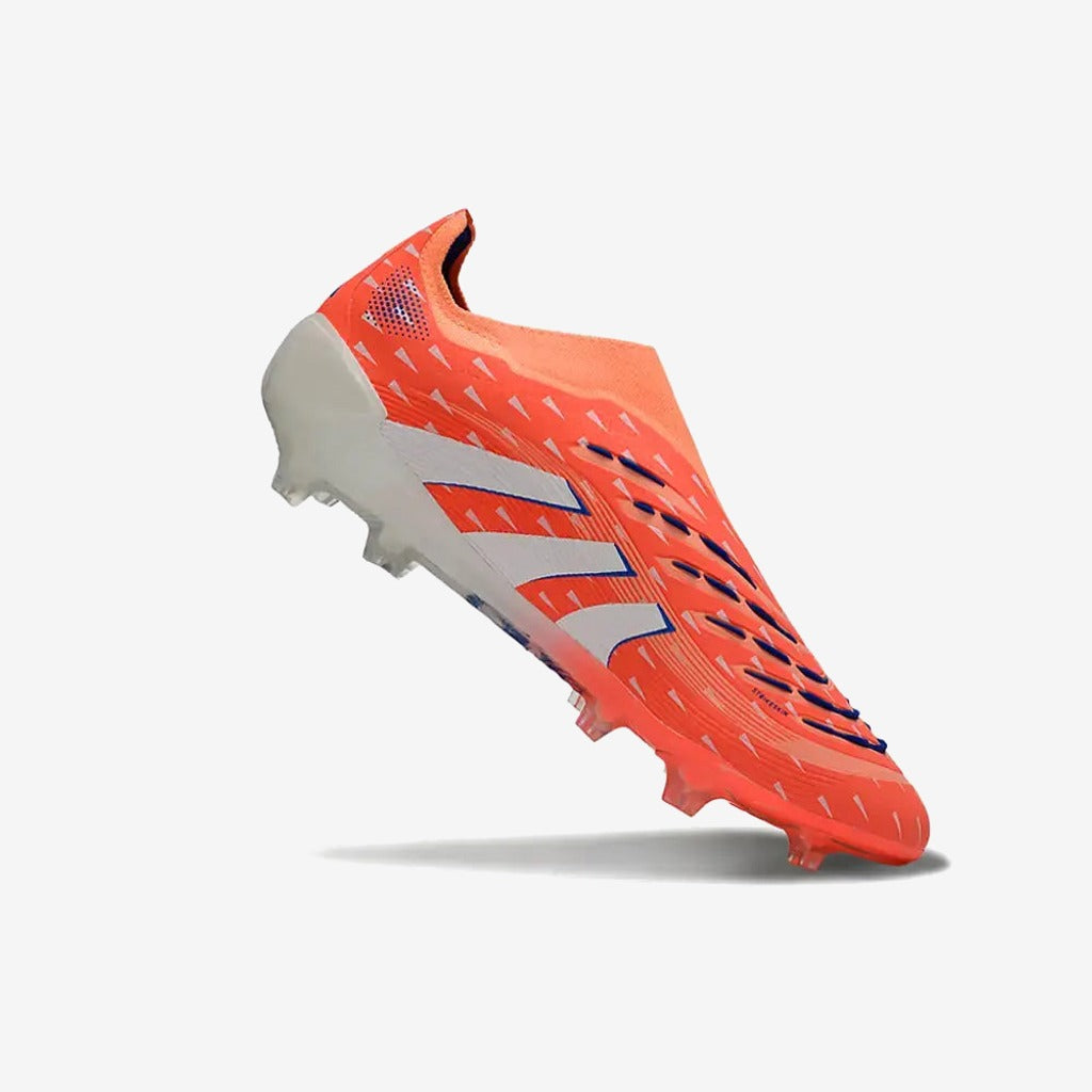 PREDATOR ELITE LACELESS FG CORAL BLAZE - CORAL/BLANC/BEAM ORANGE