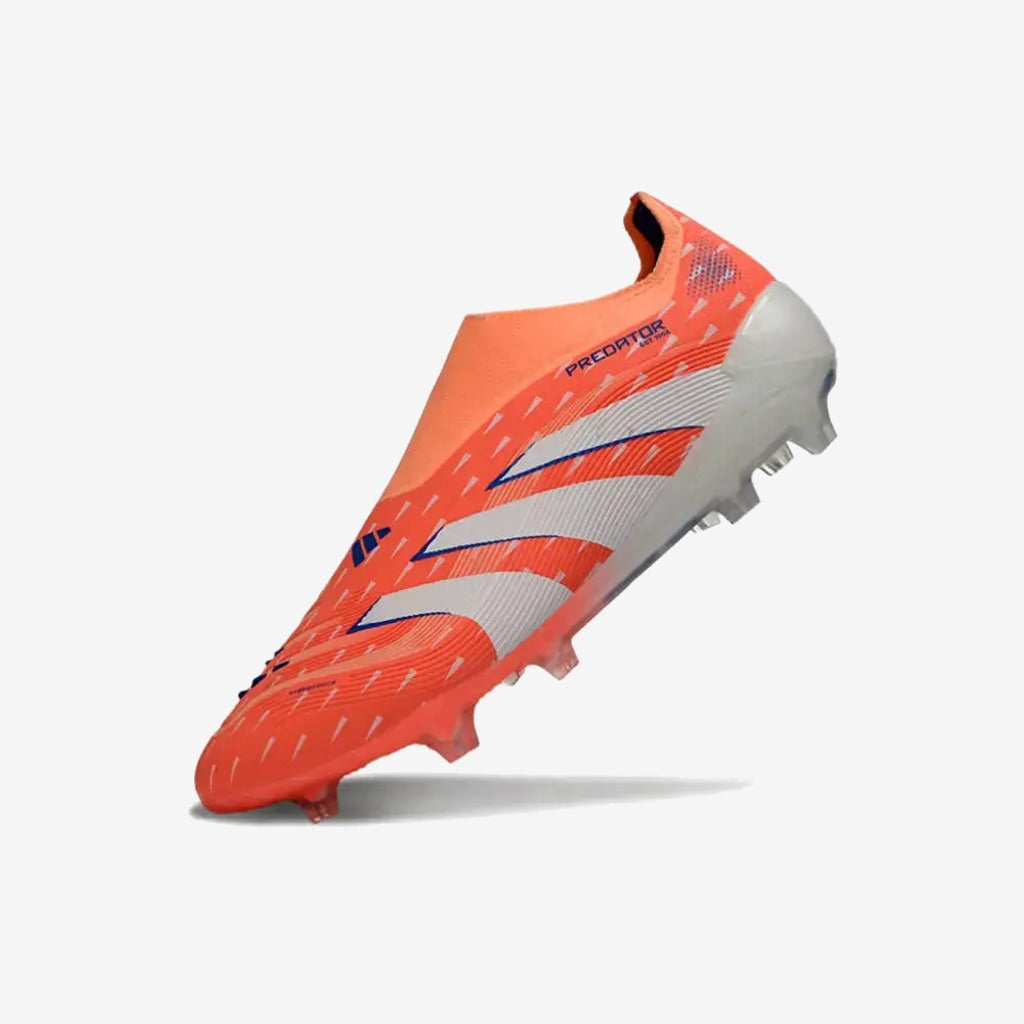 PREDATOR ELITE LACELESS FG CORAL BLAZE - CORAL/BLANC/BEAM ORANGE