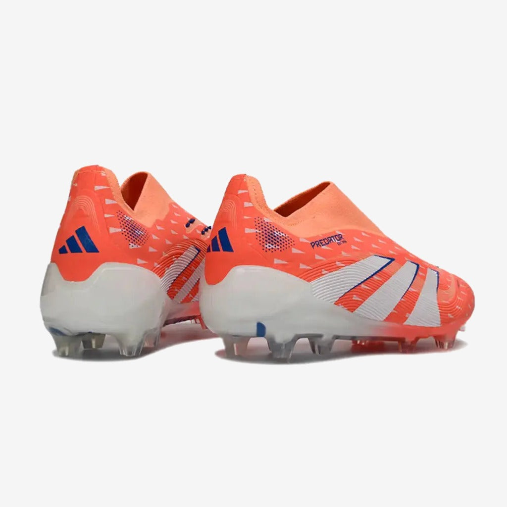 PREDATOR ELITE LACELESS FG CORAL BLAZE - CORAL/BLANC/BEAM ORANGE