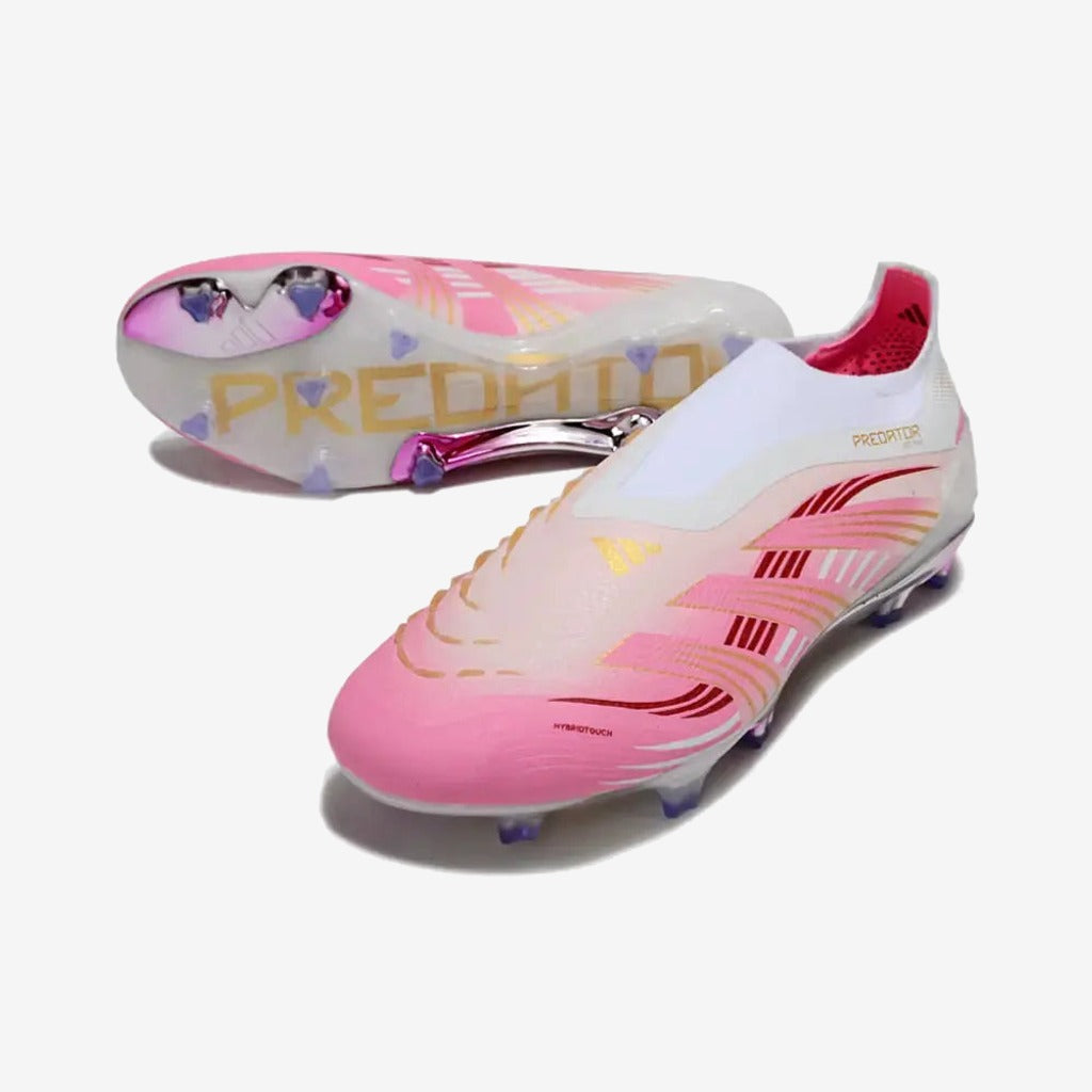 Adidas Predator Elite Laceless FG - Rose/Blanc/Or