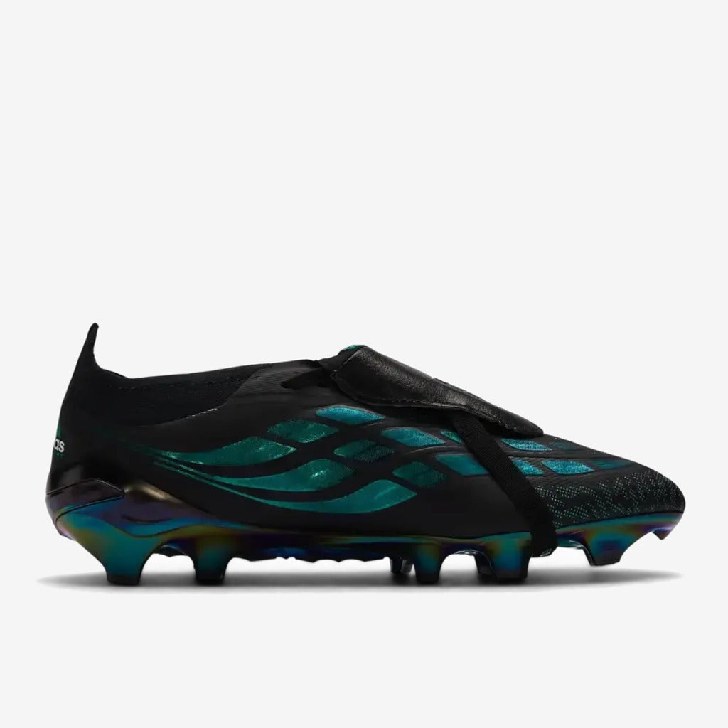 Adidas Predator Tongue FG - Noir/Vert Equipment