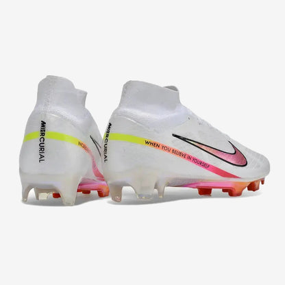 Nike Superfly 9 Elite FG x Marcus Rashford Blanc/Rose