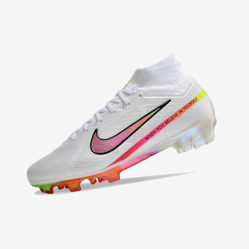 Nike Superfly 9 Elite FG x Marcus Rashford Blanc/Rose