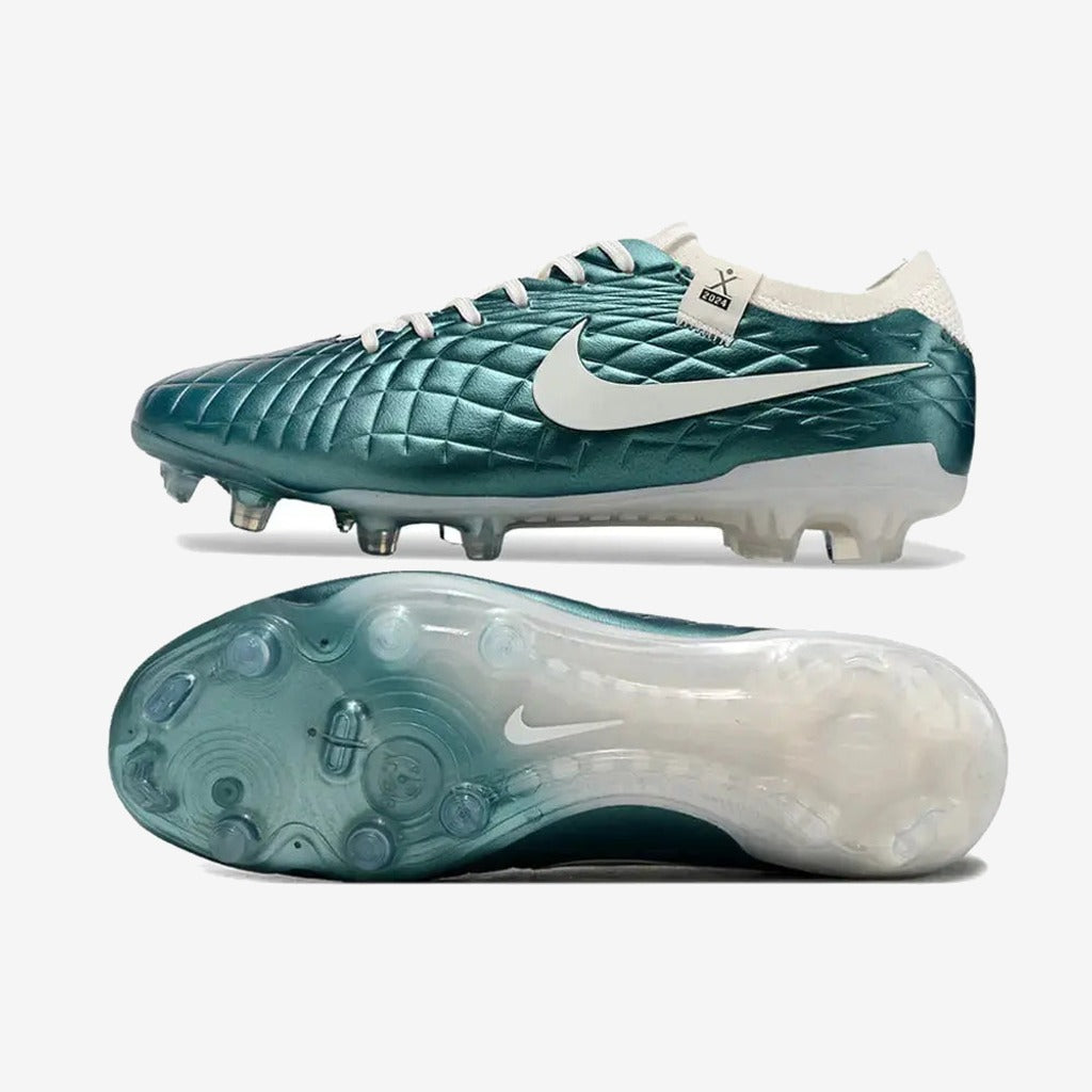 Tiempo Legend 10 Elite FG Emerald - Turquoise/Blanc Cassé