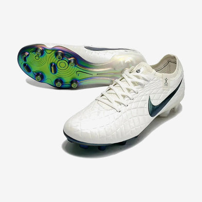 Tiempo Legend 10 Elite FG Pearl - Blanc Cassé/Turquoise