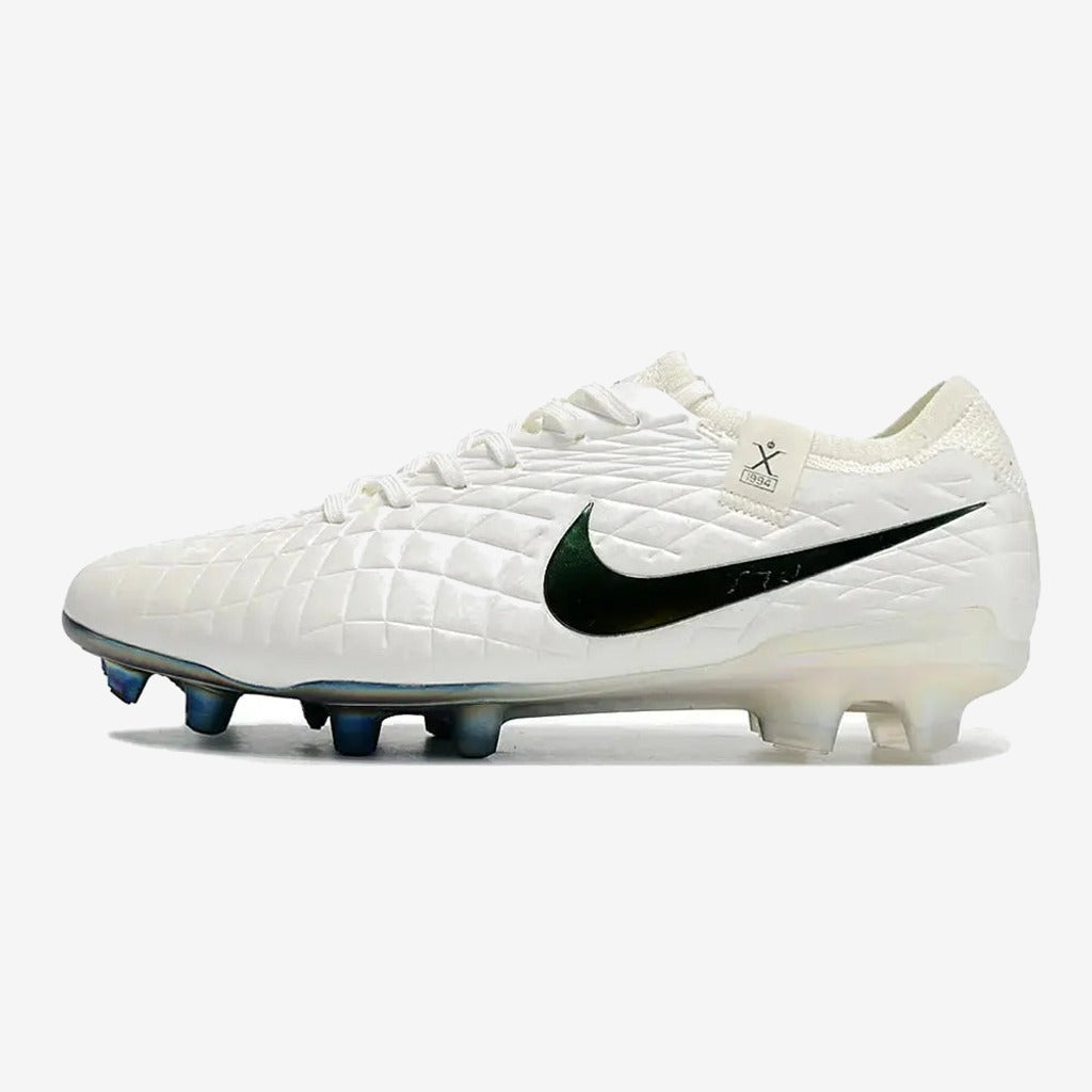 Tiempo Legend 10 Elite FG Pearl - Blanc Cassé/Turquoise