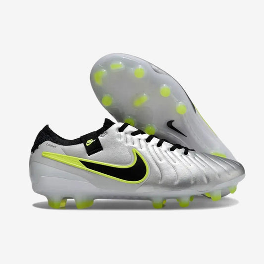 Tiempo Legend 10 Pro FG Mad Voltage - Argenté/Noir/Jaune Fluo — Nike