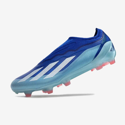 X Crazyfast Elite Laceless FG Marinerush - Bleu/Blanc/Rouge