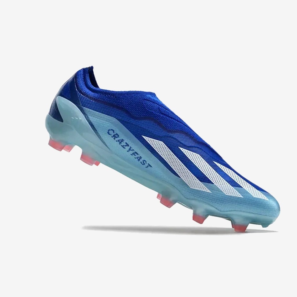 X Crazyfast Elite Laceless FG Marinerush - Bleu/Blanc/Rouge